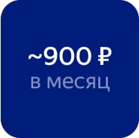 Цена за месяц примерно 900 рублей